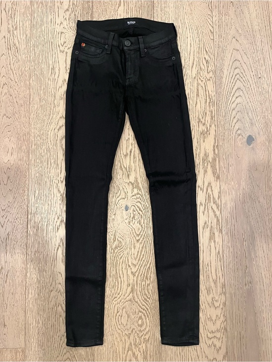 Hudson Jeans Denim - Hudson Coated Black Skinny Jeans Size 24